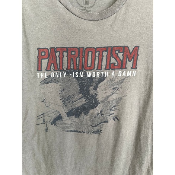 Nine Line Apparel Men's Gray Patriotism Crewneck T-Shirt Sz. Medium - Picture 4 of 6